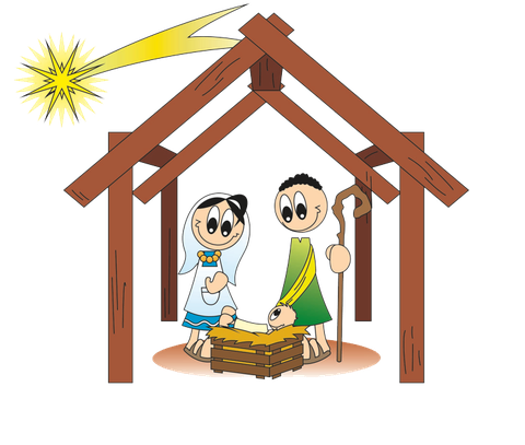 Ilustración del nacimiento de Jesús para el Retiro Belén